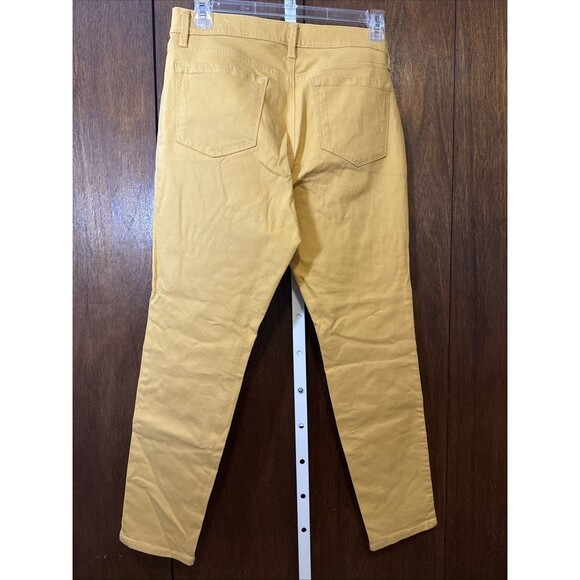 Ann Taylor Mustard Denim Womens 12 (34x30)The Skinny Ankle Curvy Fit Stretch - Picture 5 of 5